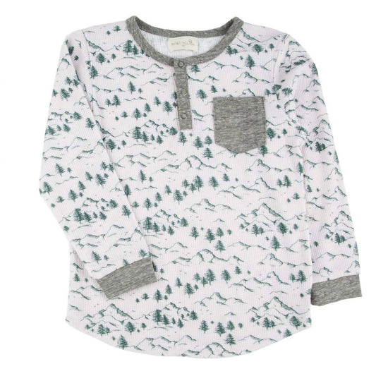 Boys' Parker Waffle Henley Top