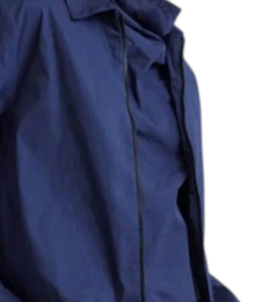 Drawstring Waist Linen Bomber Jacket