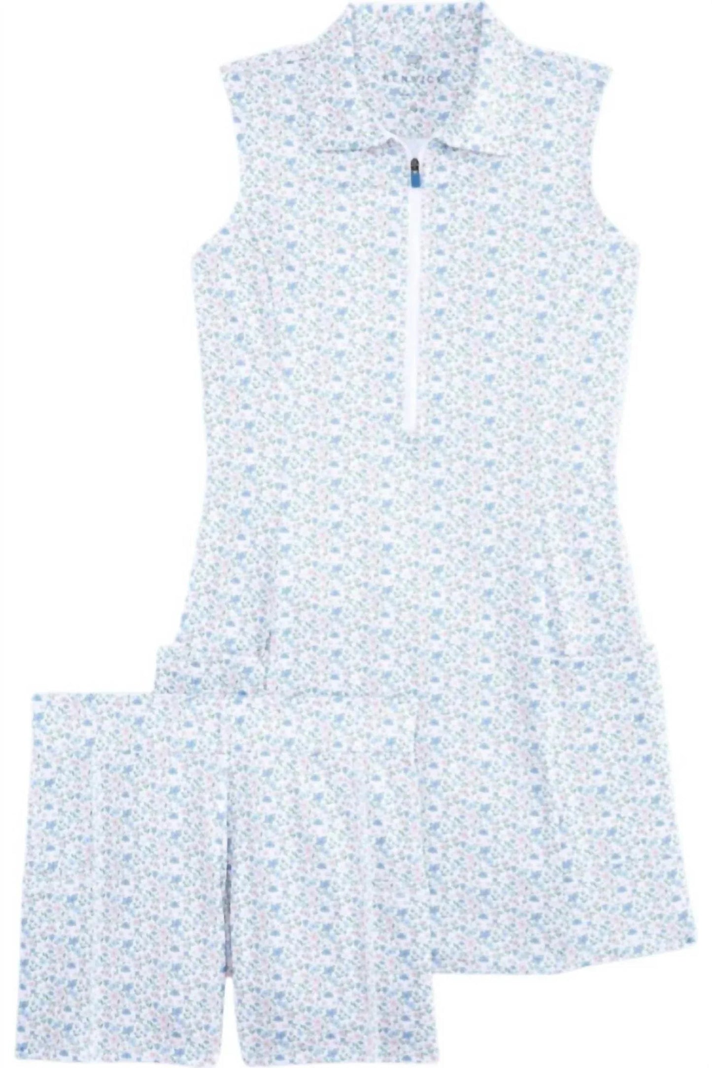 Mini-Sportkleid mit Blumenmuster