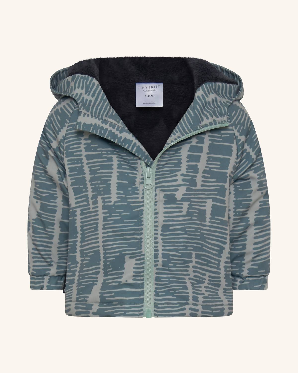 Windbreaker für Kinder mit gebrochenem Streifenmuster