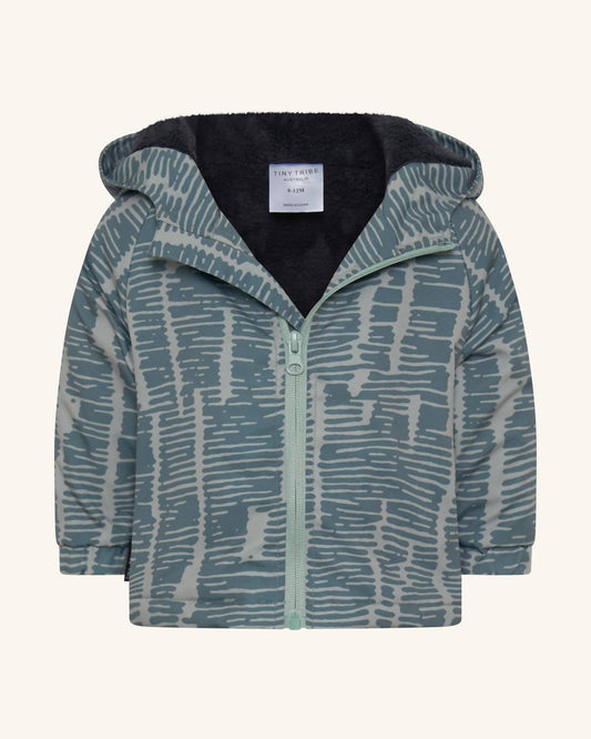 Windbreaker für Kinder mit gebrochenem Streifenmuster