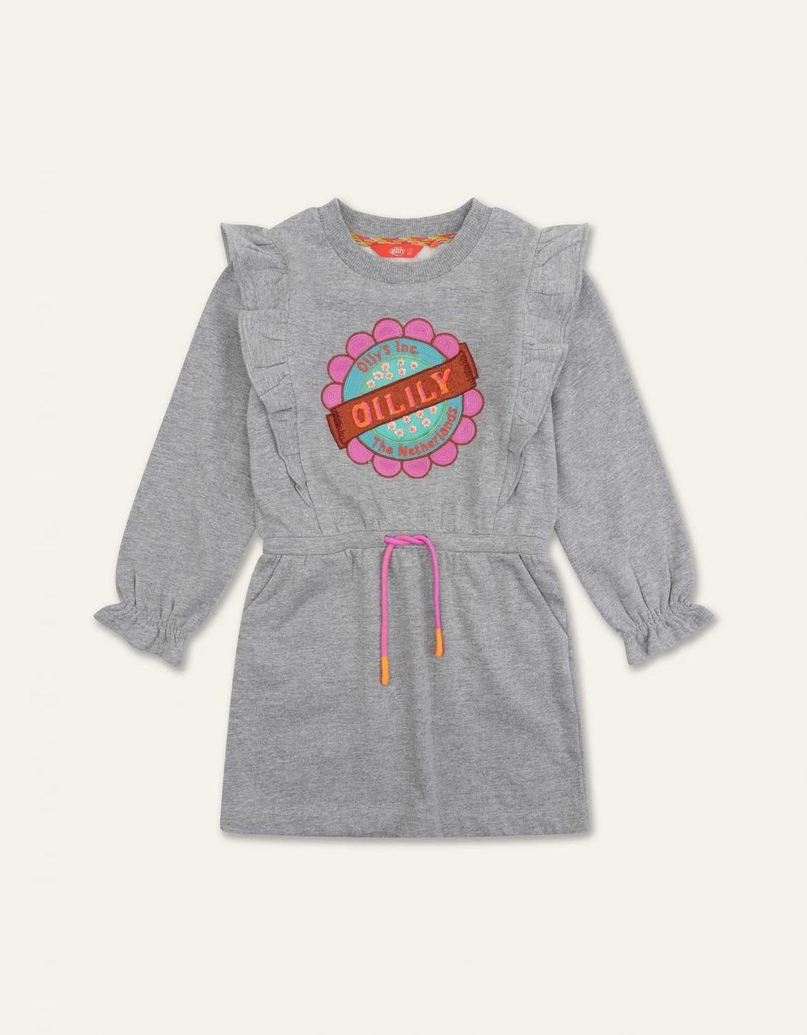 Girl's Flower Logo Sweater Djane Dress