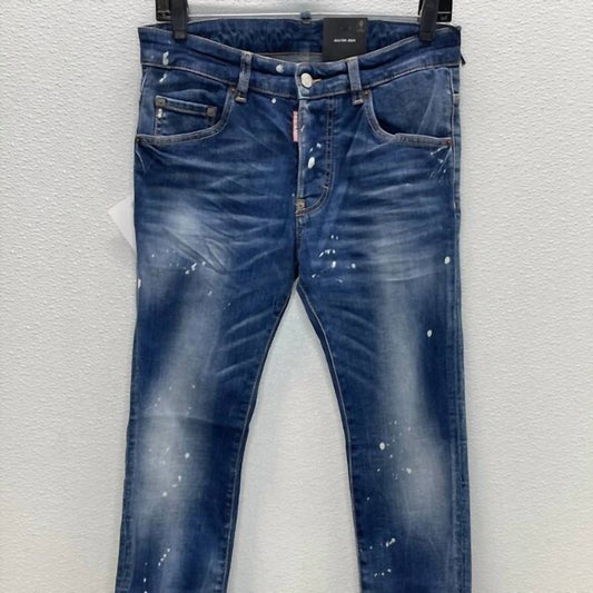 Juniors Skater Paint Splatter Jeans