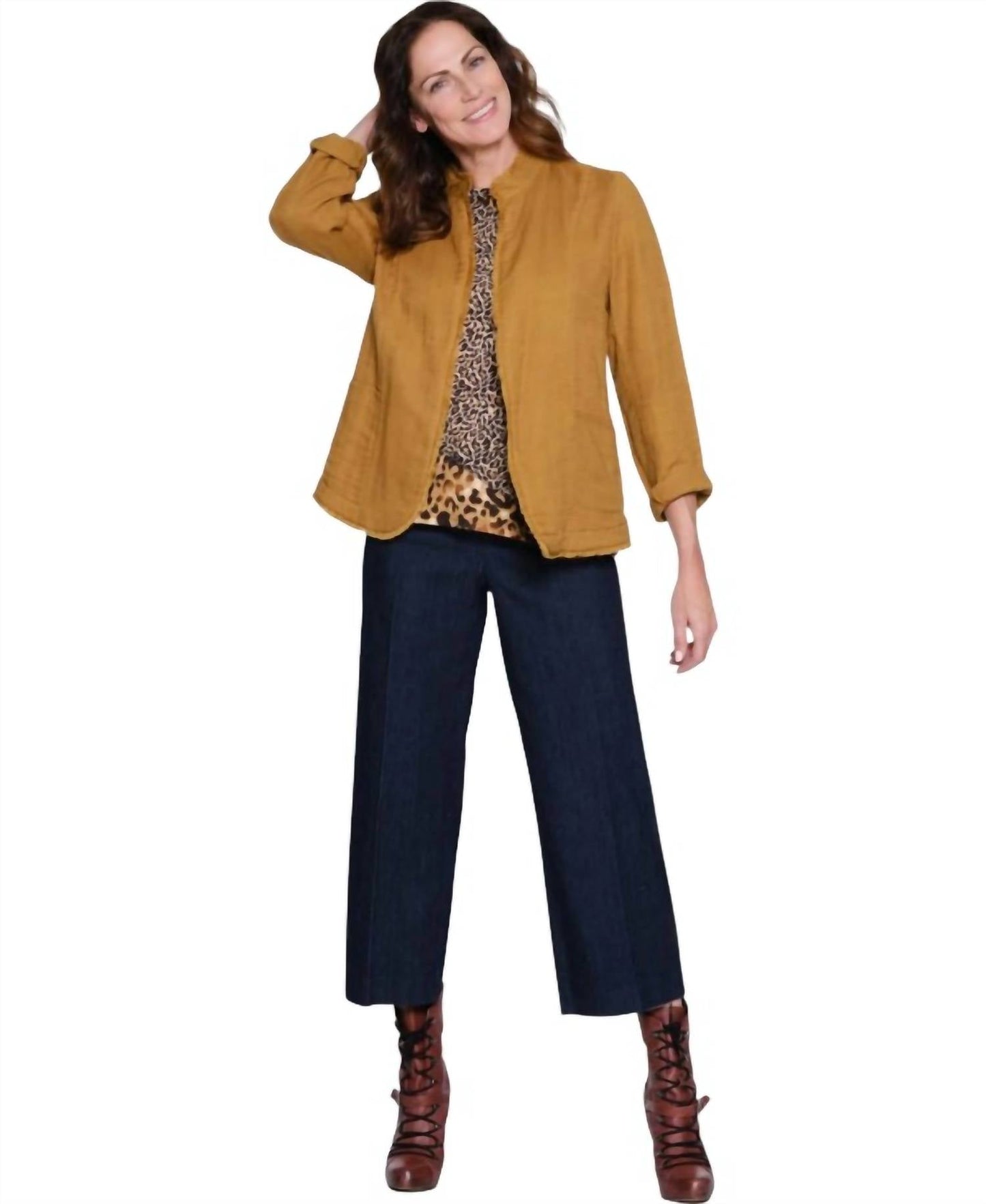 Thin Her Wide Leg Crop Pant