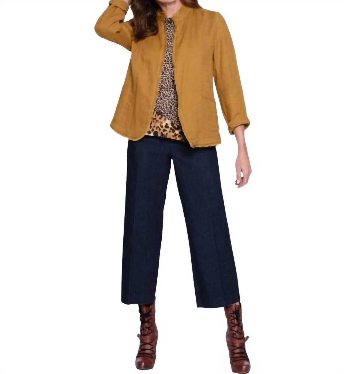 Thin Her Wide Leg Crop Pant