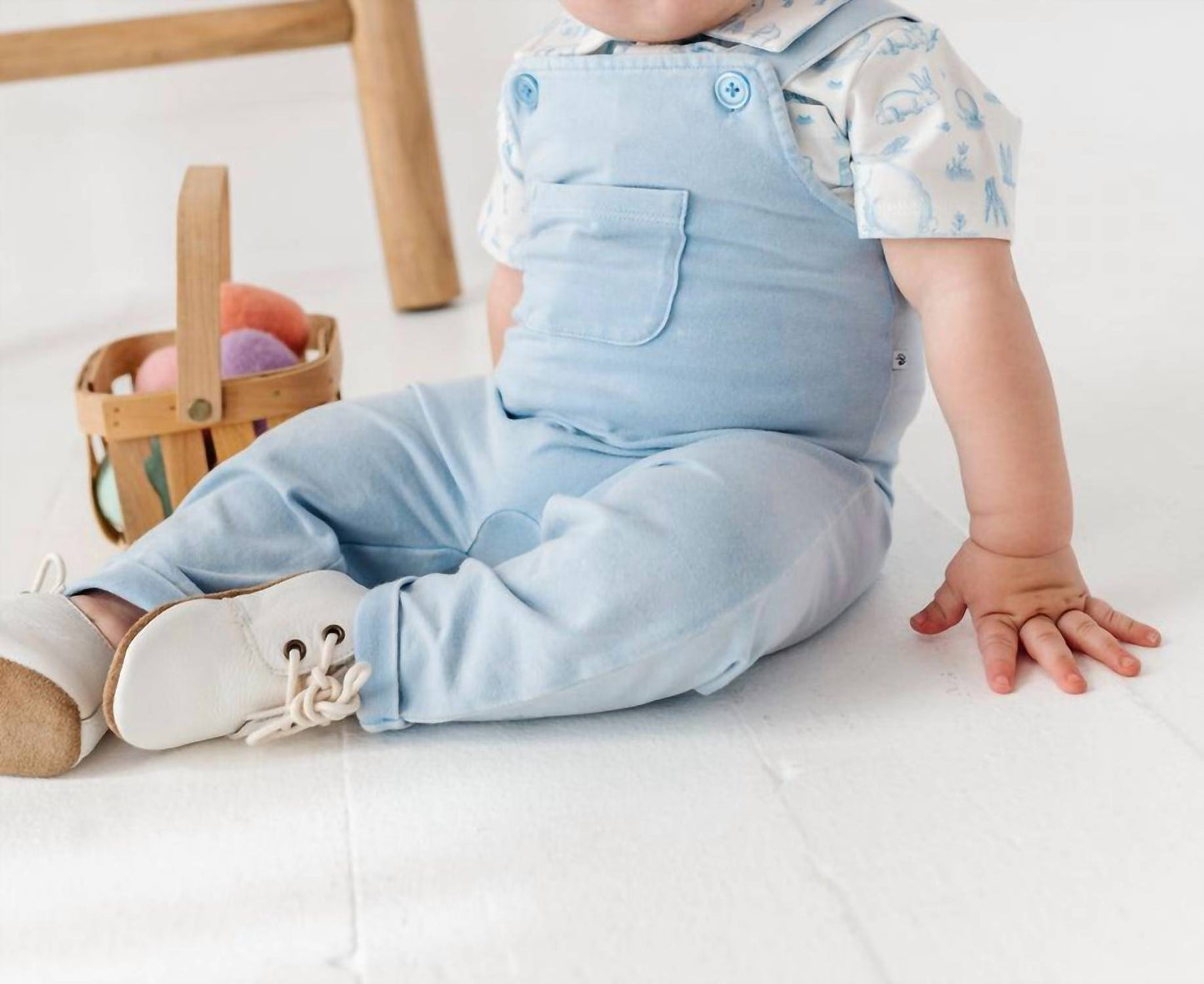 Hasen-Overall-Set für Jungen im Used-Look