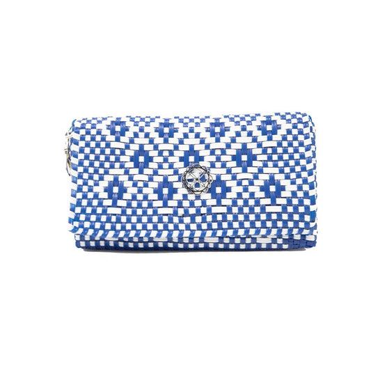 Women's Travel Woven Aztec Stripe Tote Bag With Clutch