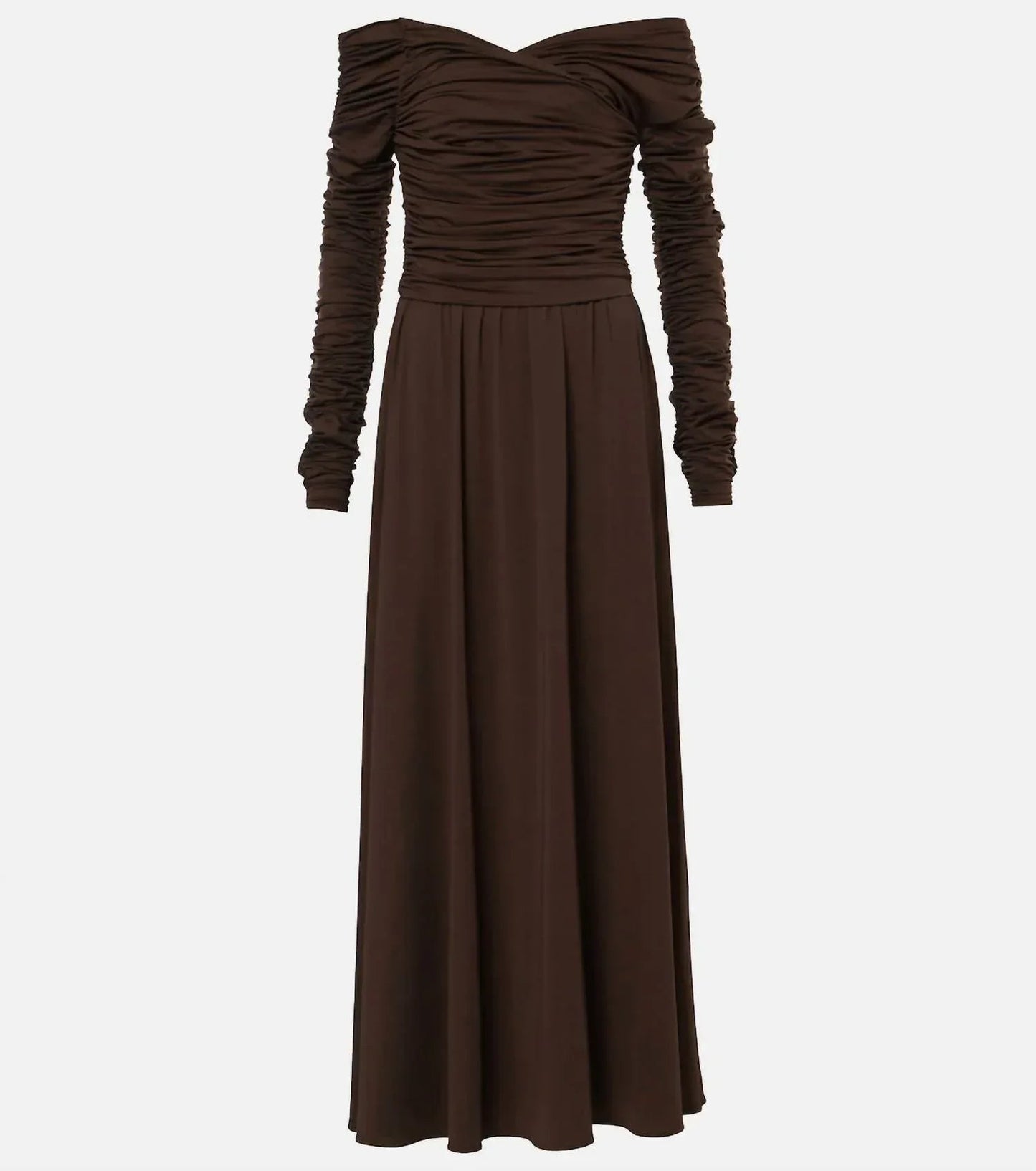 Charlotte Off-shoulder Jersey Maxi Dress