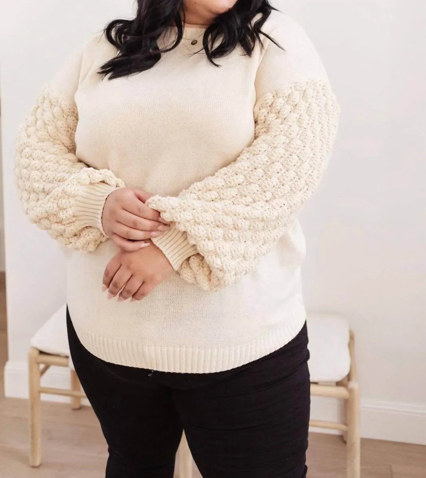 Sprudelnder B-Pullover