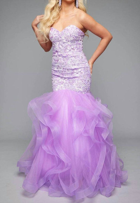 Elegant Mermaid Prom Dress With Lace And Tulle