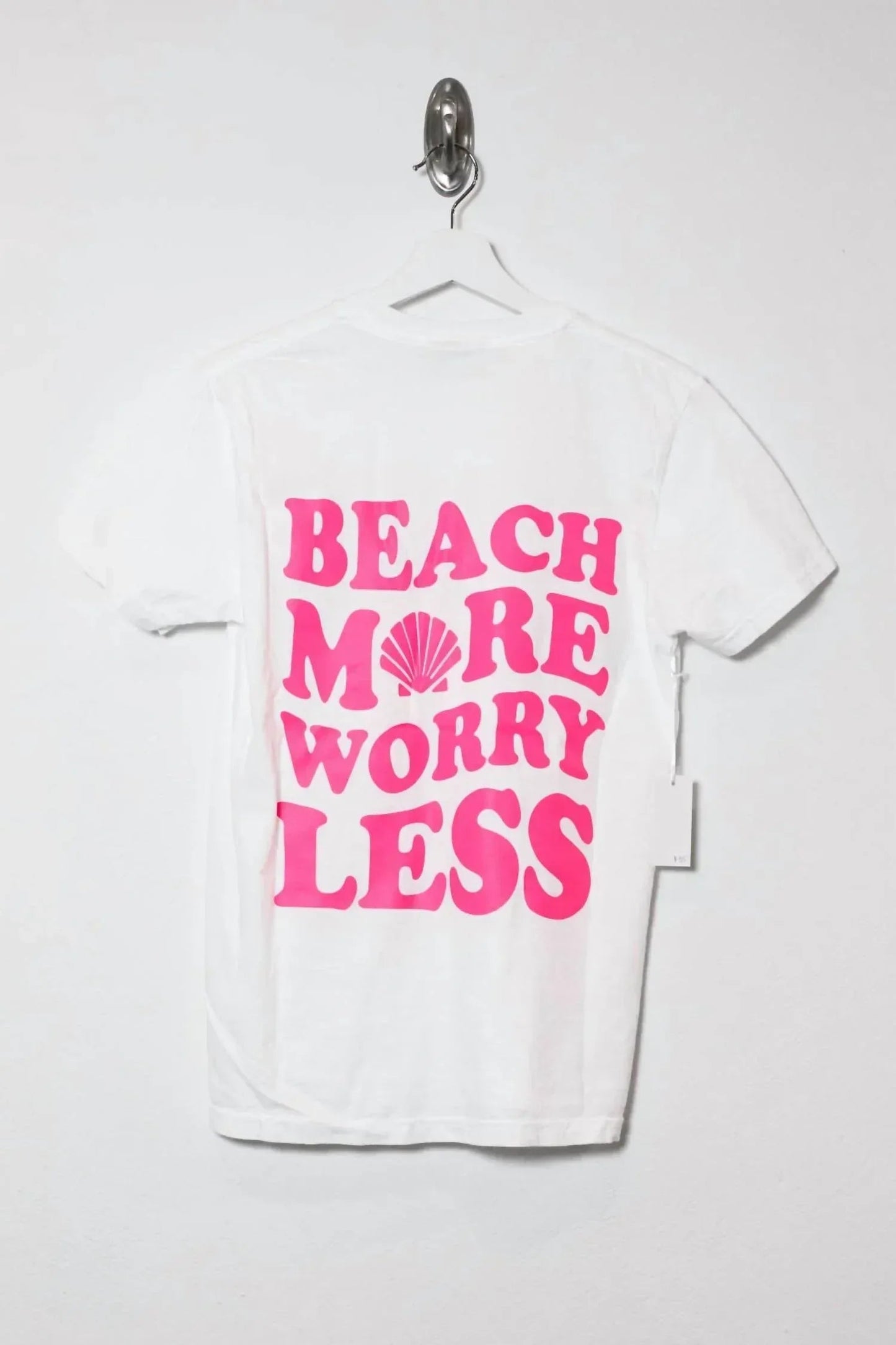 Women's Beach More Worry Less Oversized Graphic Tee