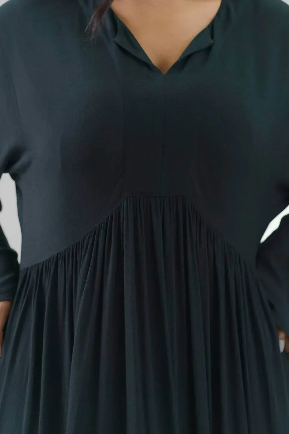 Krepp-Volantkleid – Große Größen