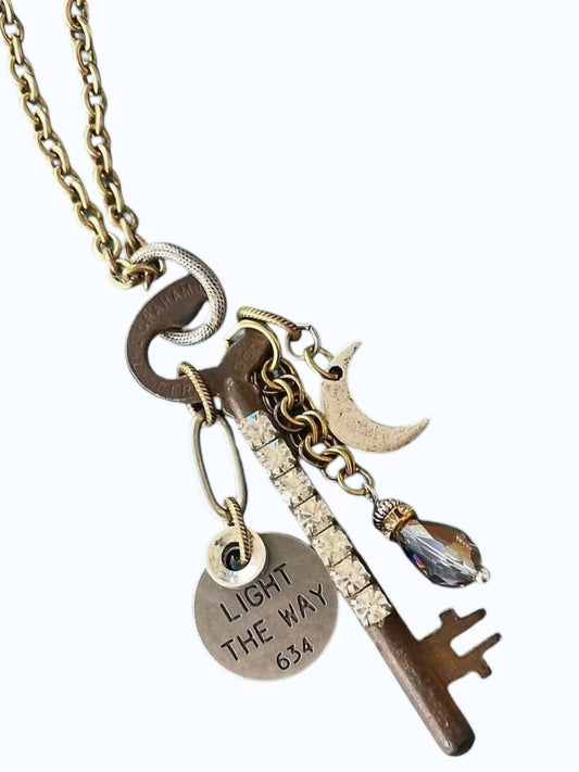 Women's Vintage Skeleton Key Necklace