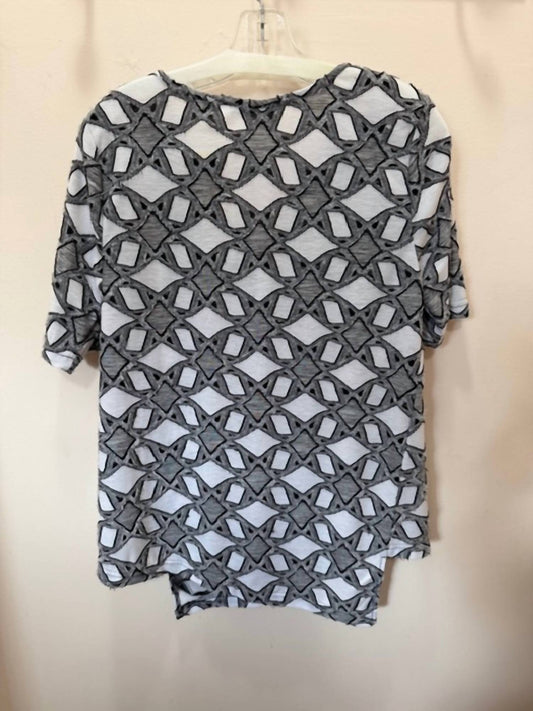Women's Eyelash V-neck Asymmetrical Top