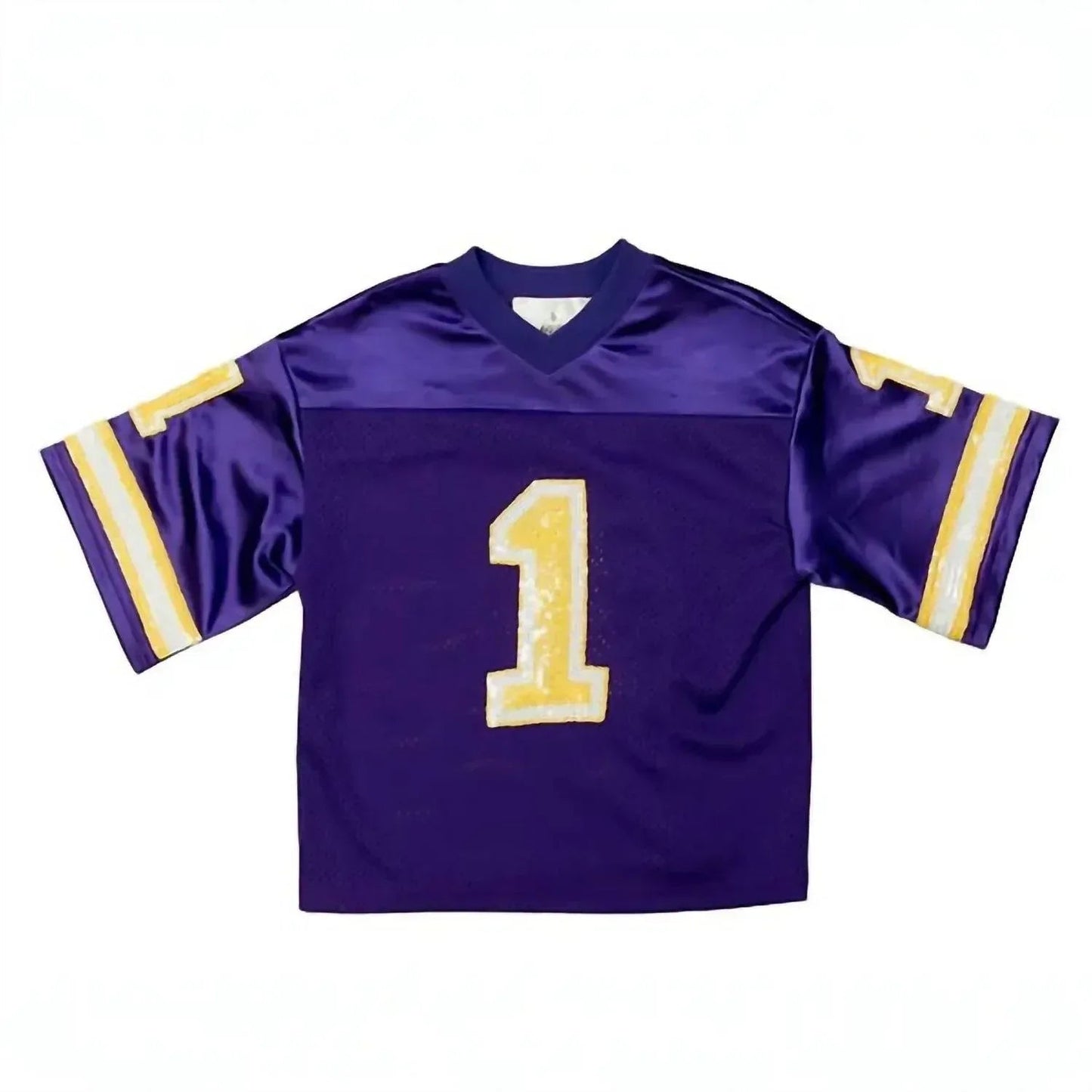 Lsu Pailletten-Trikot-Oberteil