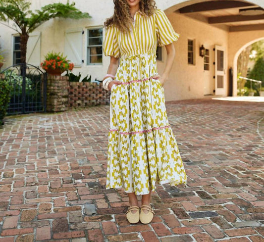 Banyan Puff Sleeve Midi Dress