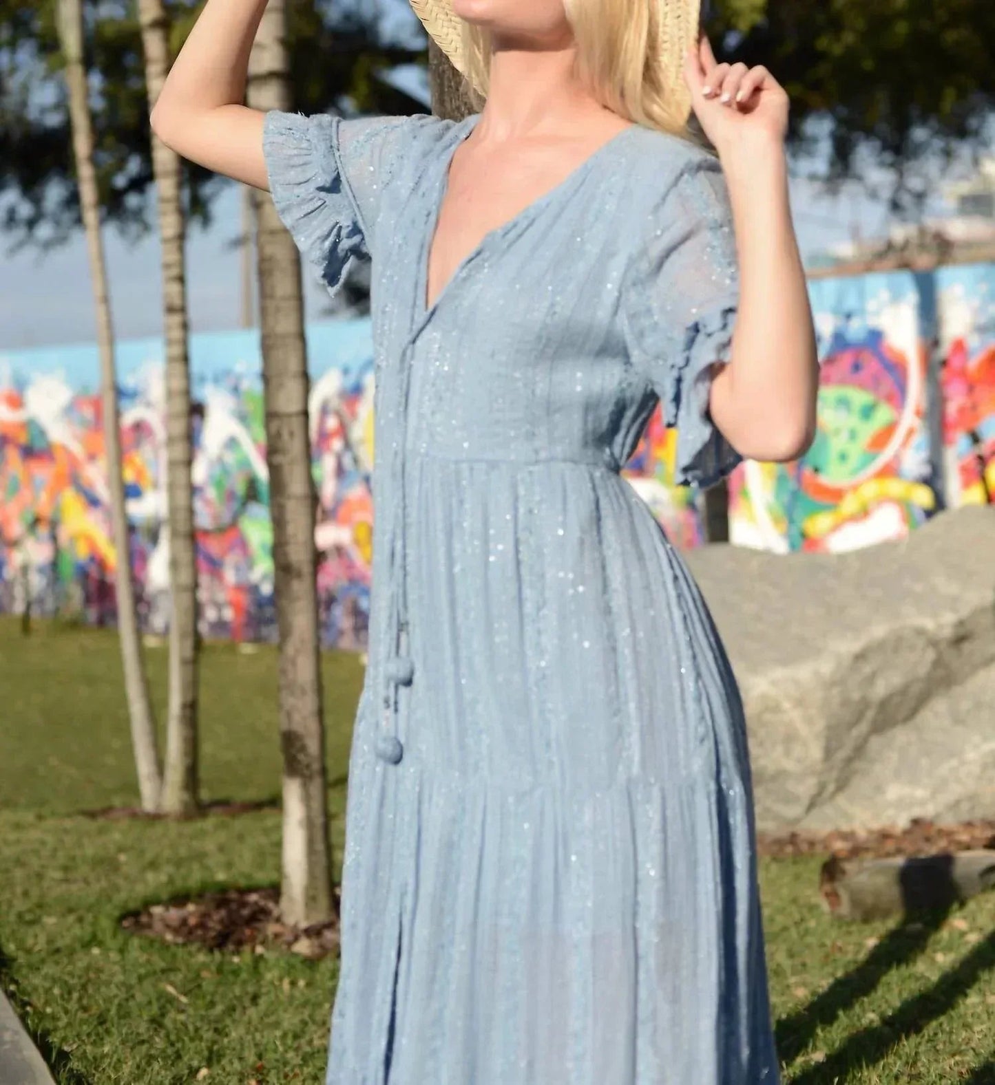 Periwinkle Shimmer Dress