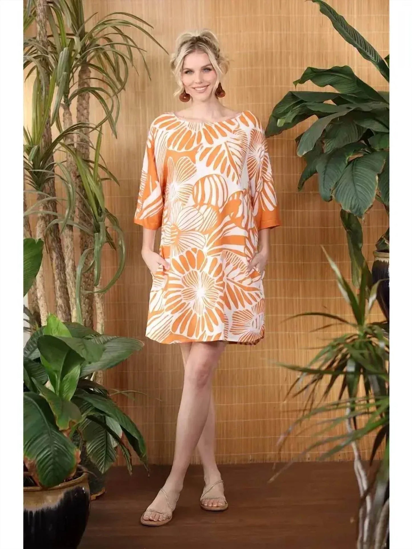 Rayon T-shirt Dress W/ Pockets