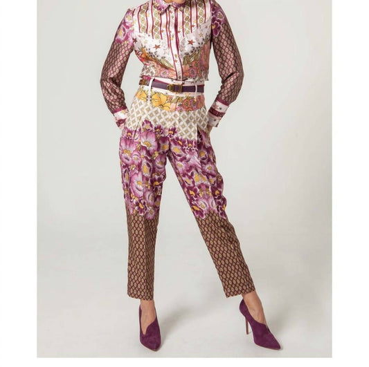 Women's Geo Printed Yoke Pant