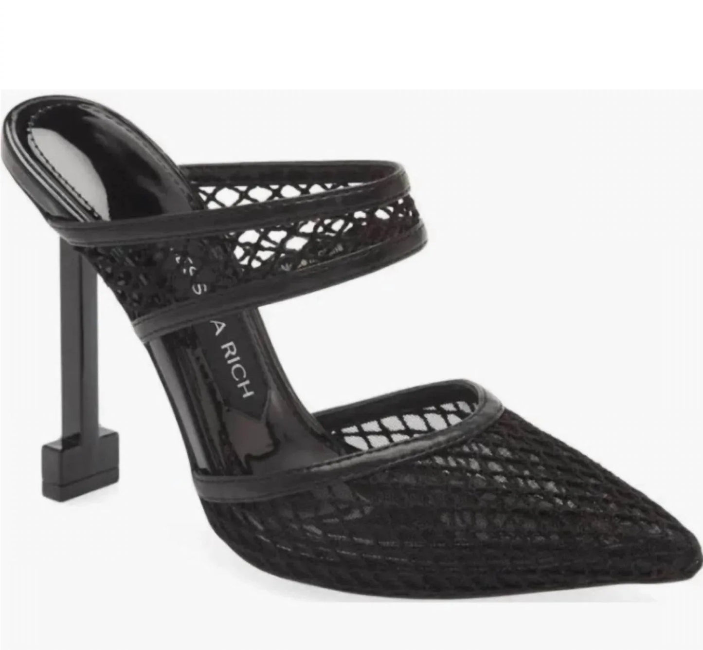 Damen-High-Heels „Ysabelle Fishnet“ mit spitzer Zehenpartie