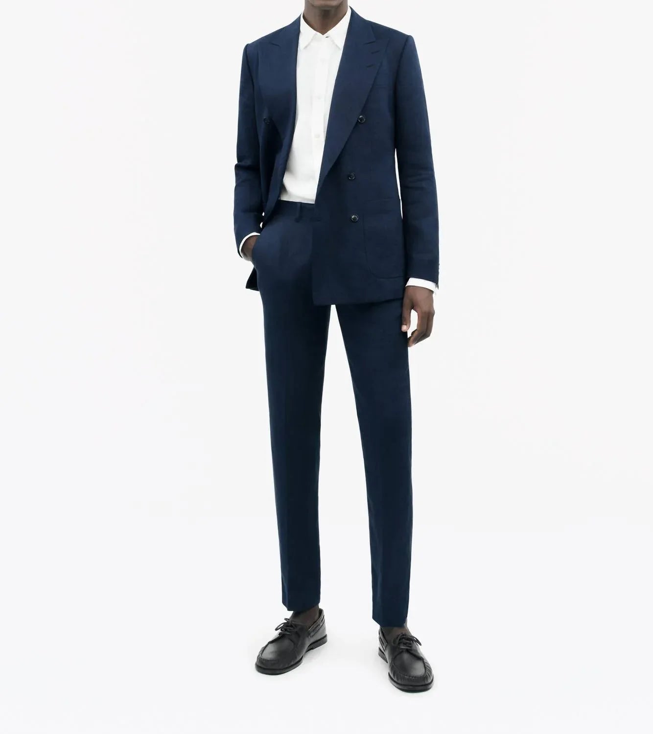 Tenuta Classic Slim Fit Linen Trousers