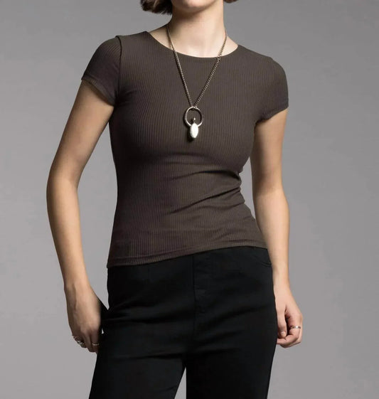 Charlene Ribbed Top