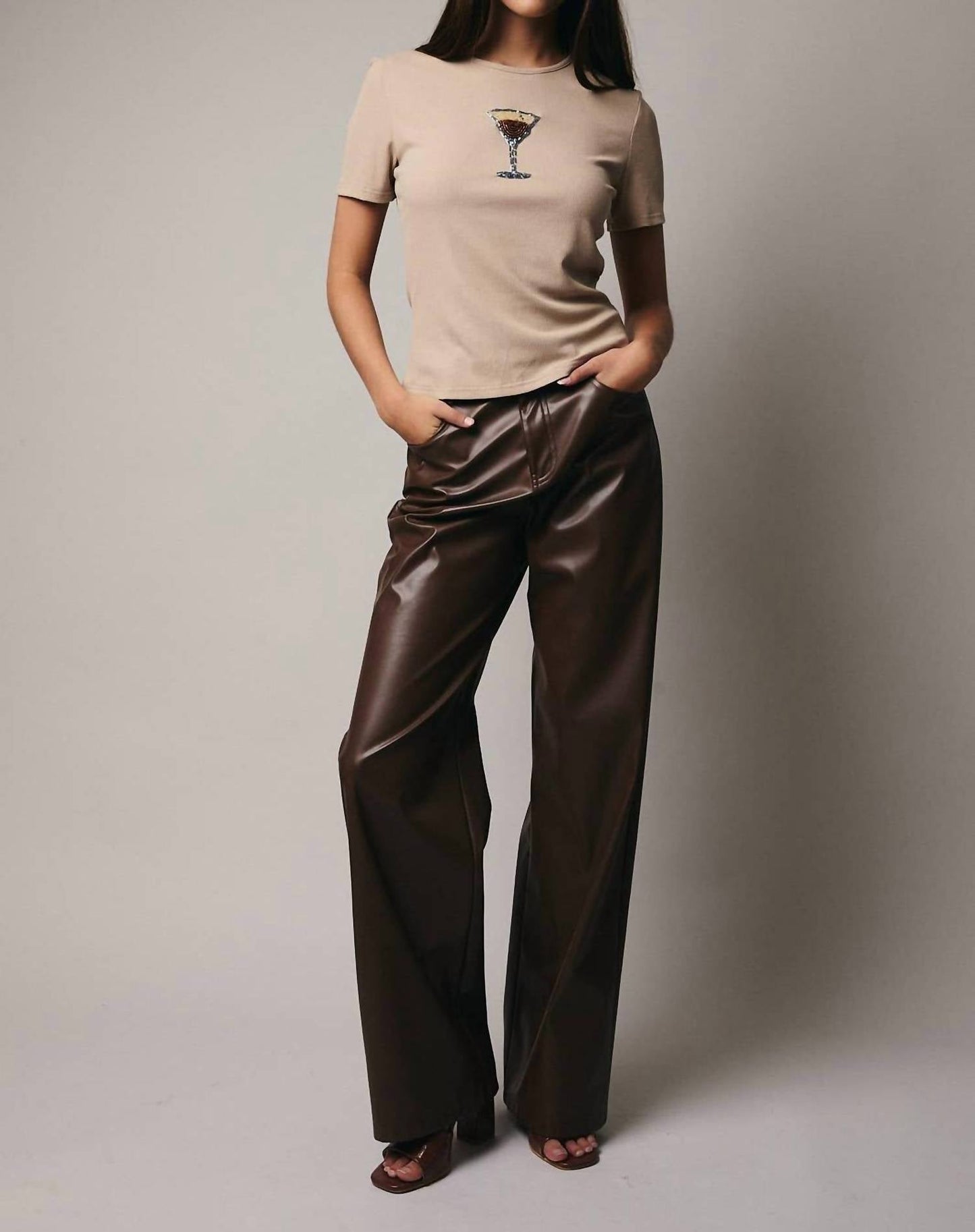 Espresso Beaded Top