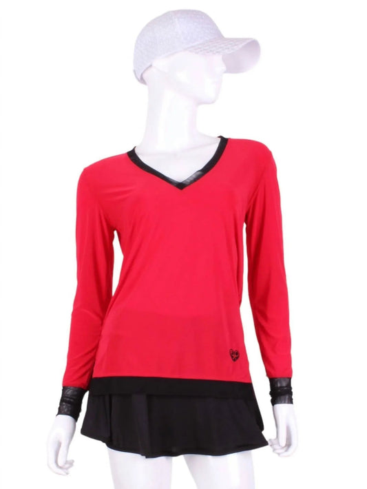 Women's Long Sleeve Very Vee Tee