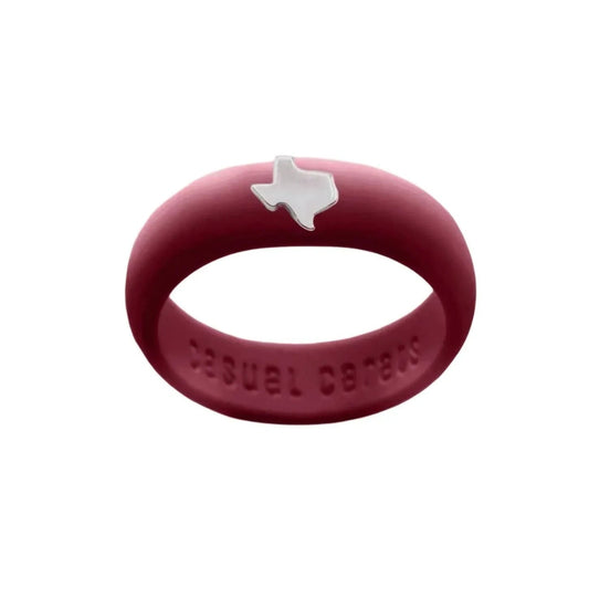 Sterling Silber Texas Silikonband-Ring