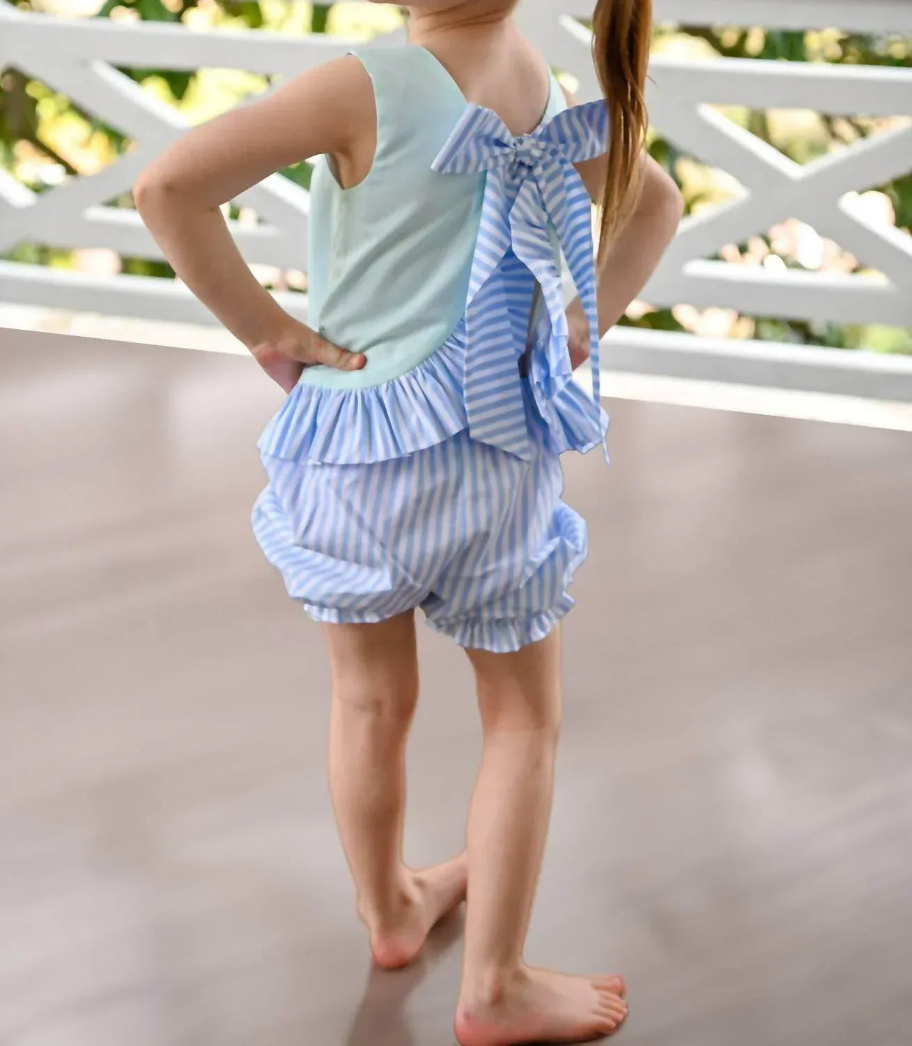 Girl's Sutton Swing Stripe Set