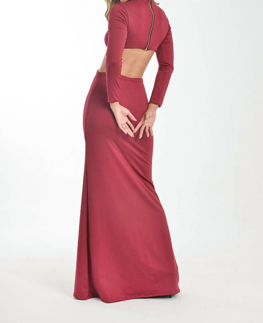 Embellished Cut-out Maxi Dress