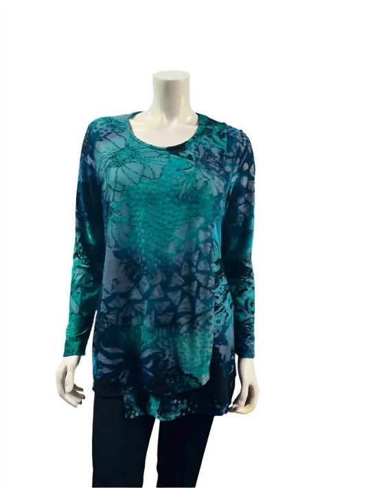 Women's Floral Burnout Top