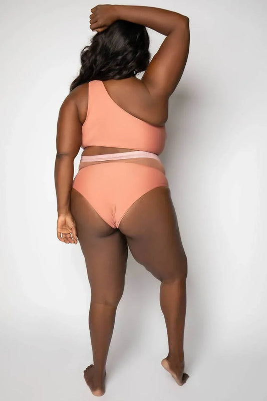 Bay One-shoulder Swim Top - Plus