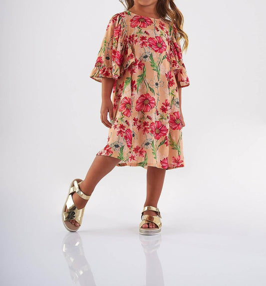 Kleid aus Viskosewebstoff