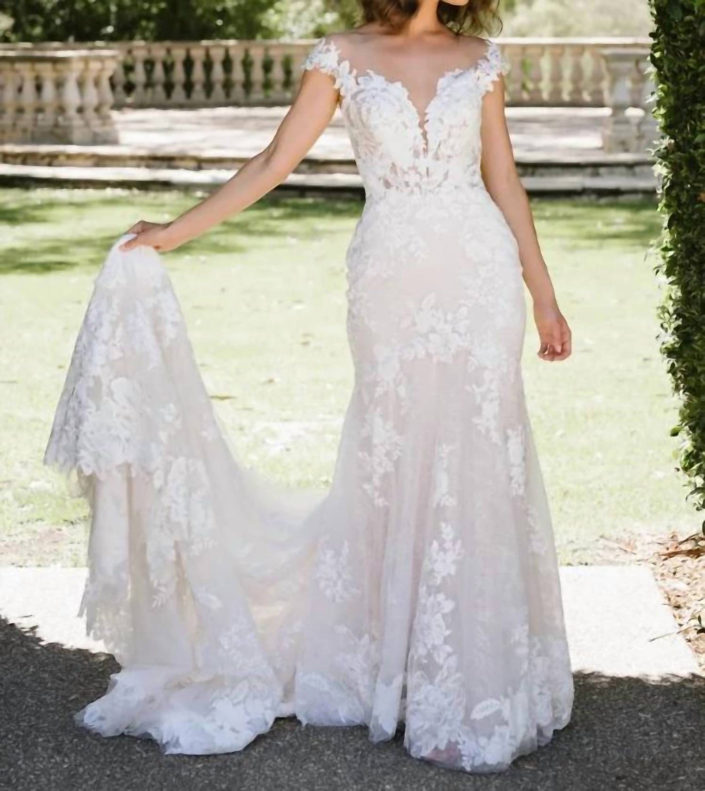Lace Fit And Flare Wedding Dress