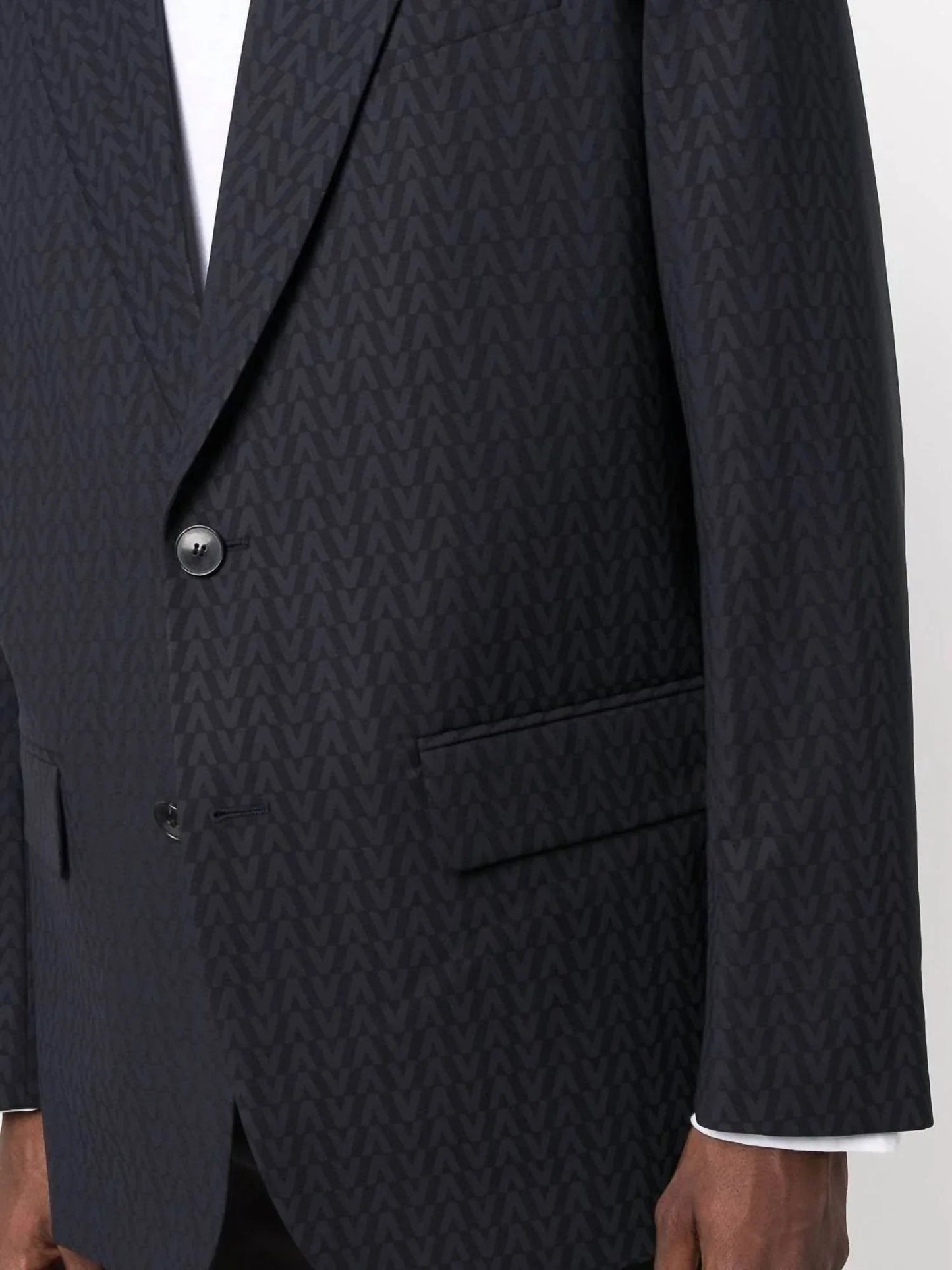 Monogramm-Jacke aus Jacquard-Wolle