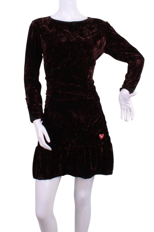 Women's Velvet Long Sleeve Tennis Dress