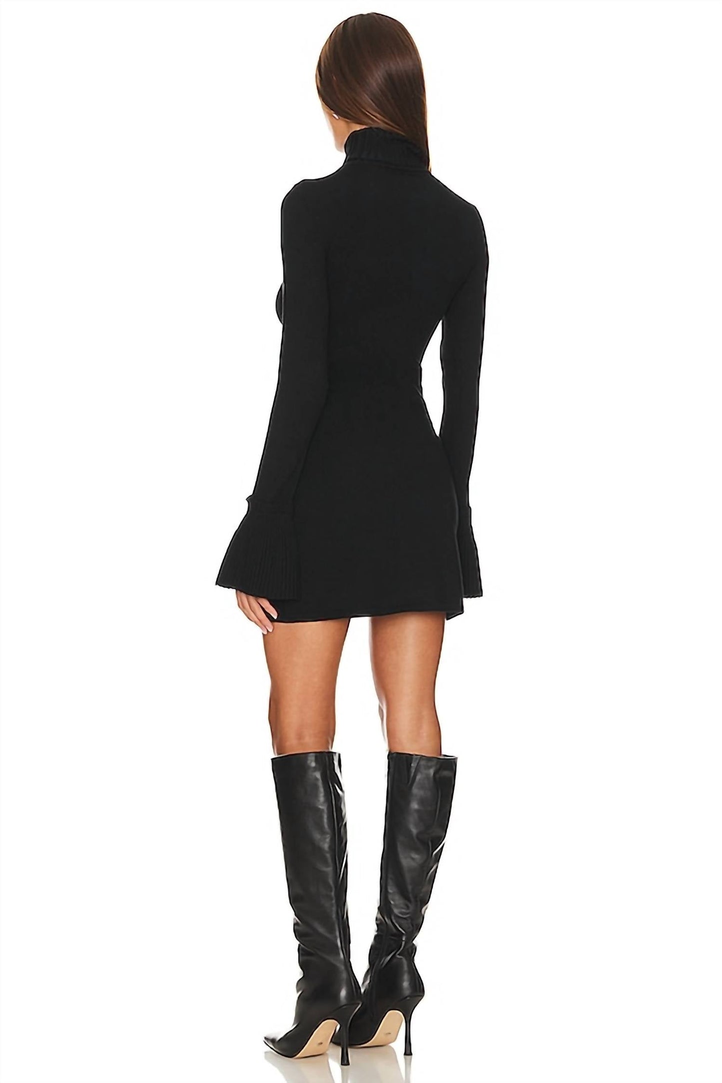Rollkragen-Minikleid