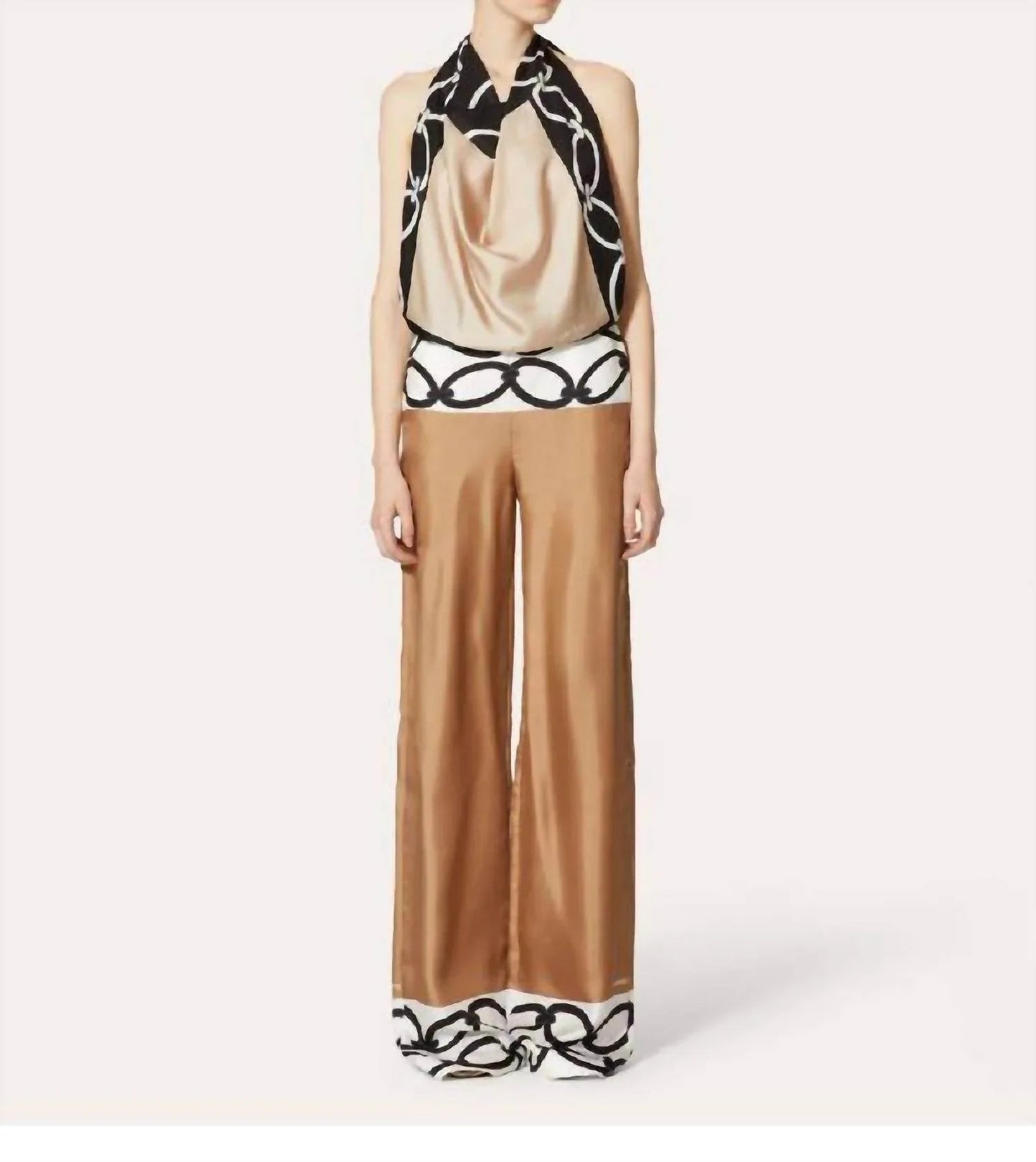 Jumpsuit aus Seidentwill