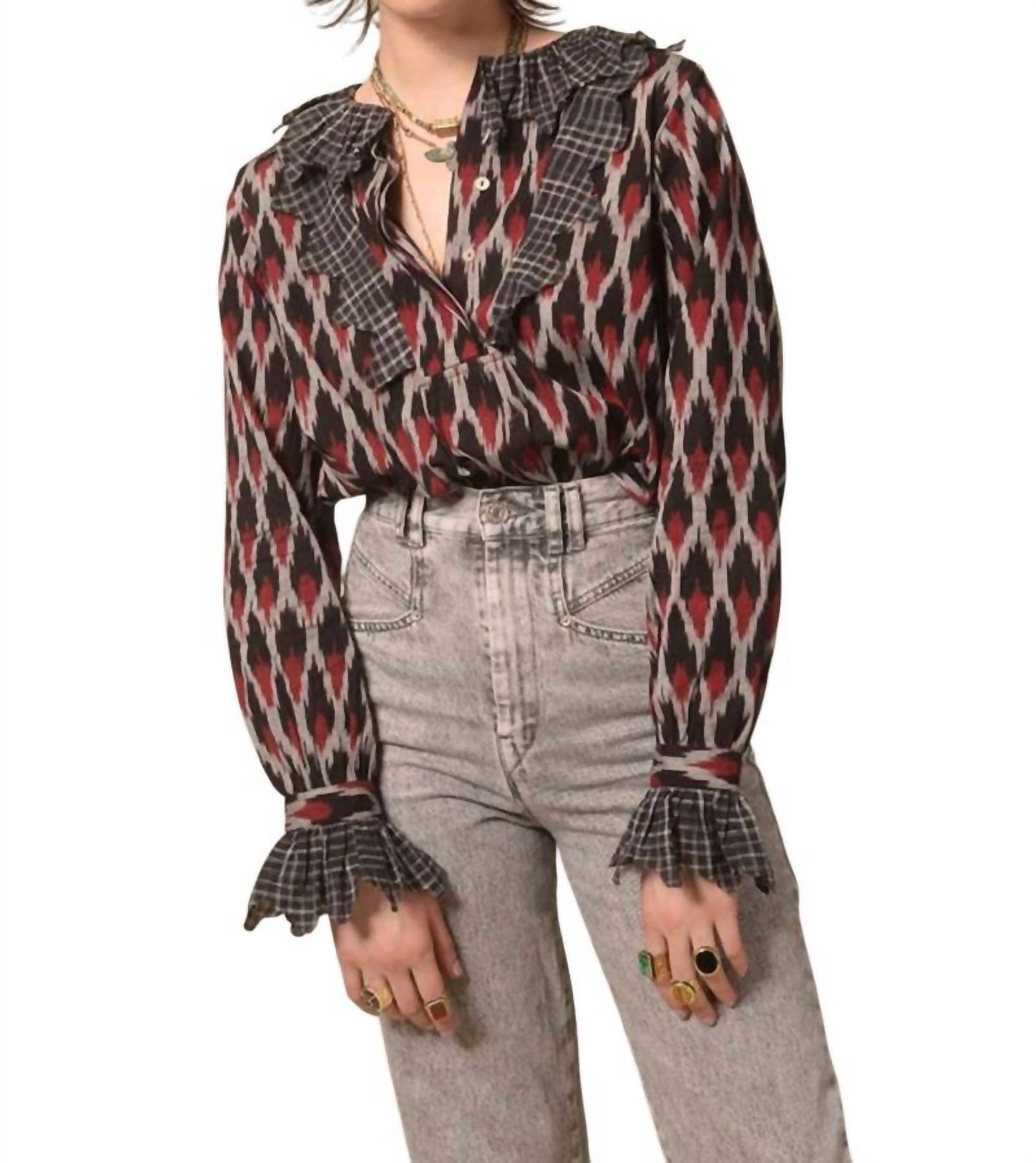 Namaste Long Sleeve Blouse
