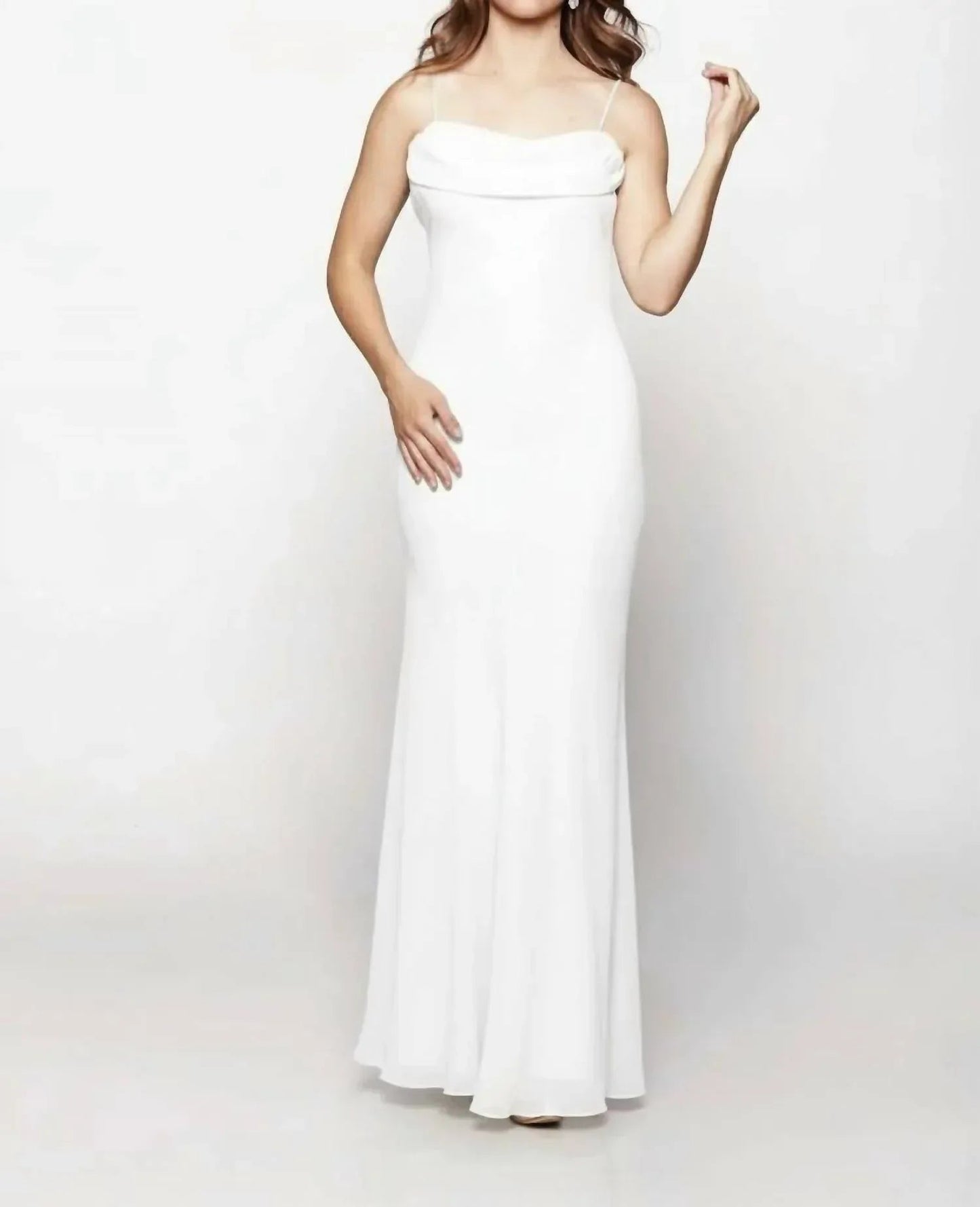 Flowing Cowl Neck Muse Maxi Dress