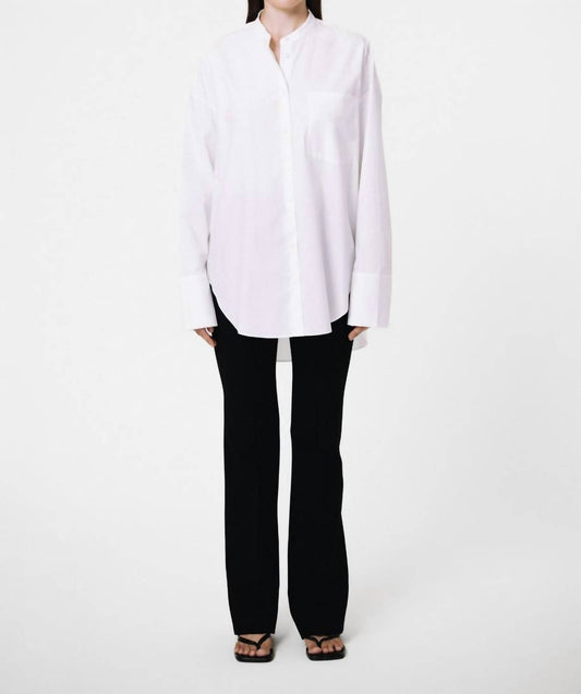Everyday Mandarin Collar Organic Cotton Shirt