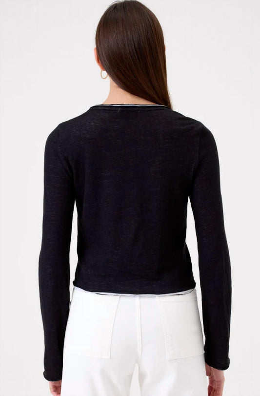Chloe Double Layer Jersey Cardigan