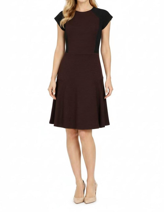 Color Block A-line Dress