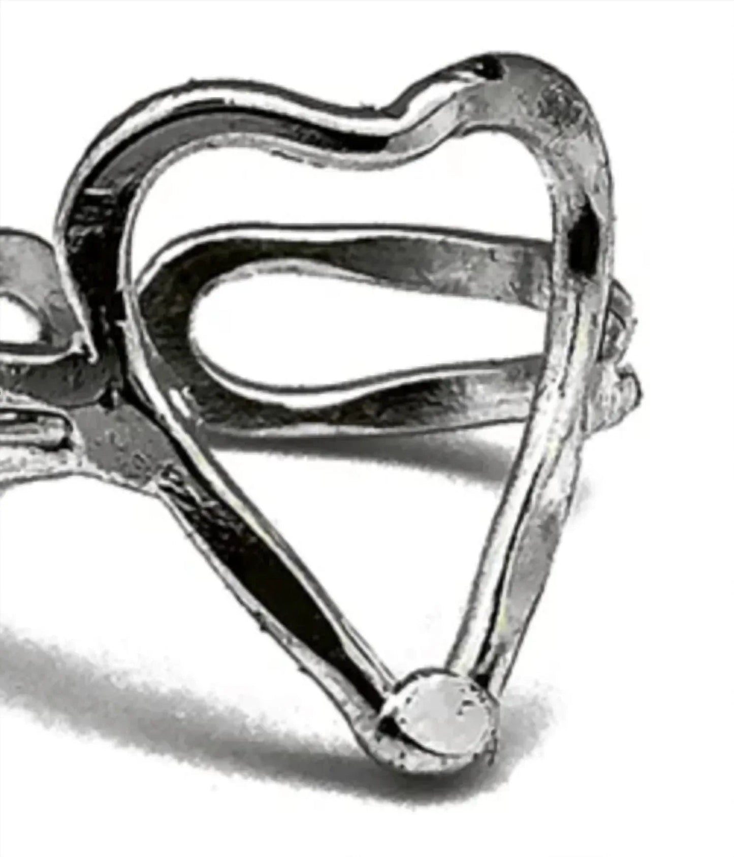Women's Open Heart Adjustable Layering Ring