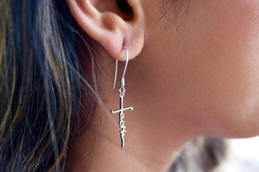 Women's Faith Dangle Earrings
