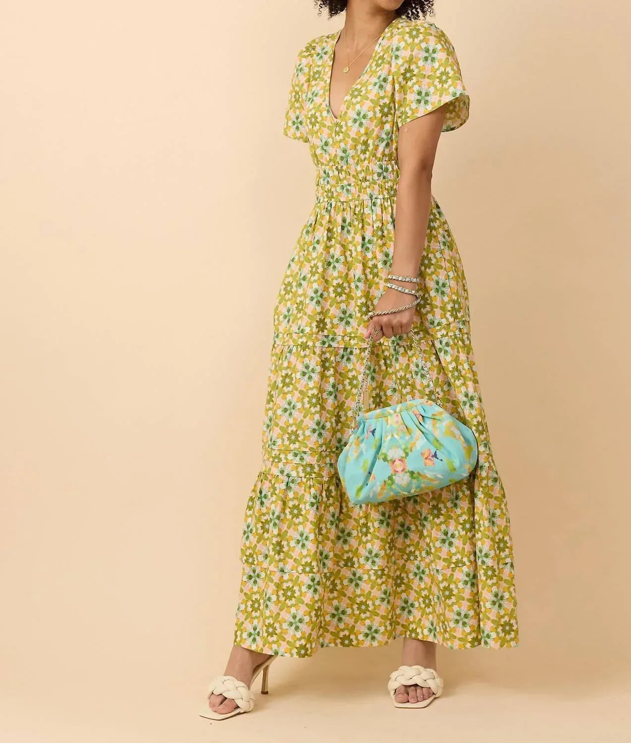 Poppy Deep V Maxi Dress