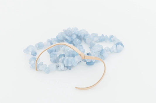 Damenarmband mit Breck-Aquamarin-Chips