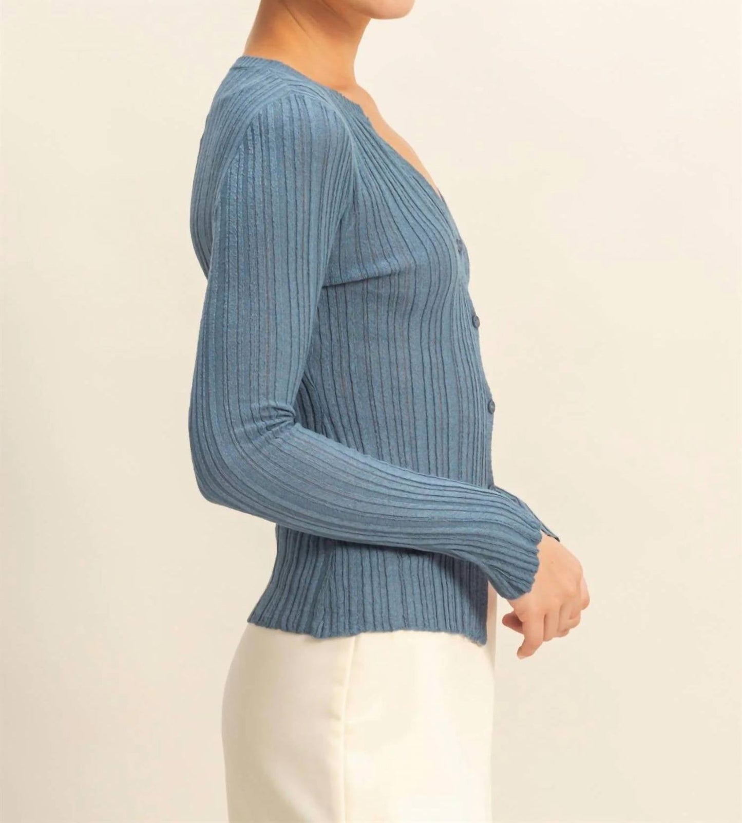 Gigi Gerippter Cardigan