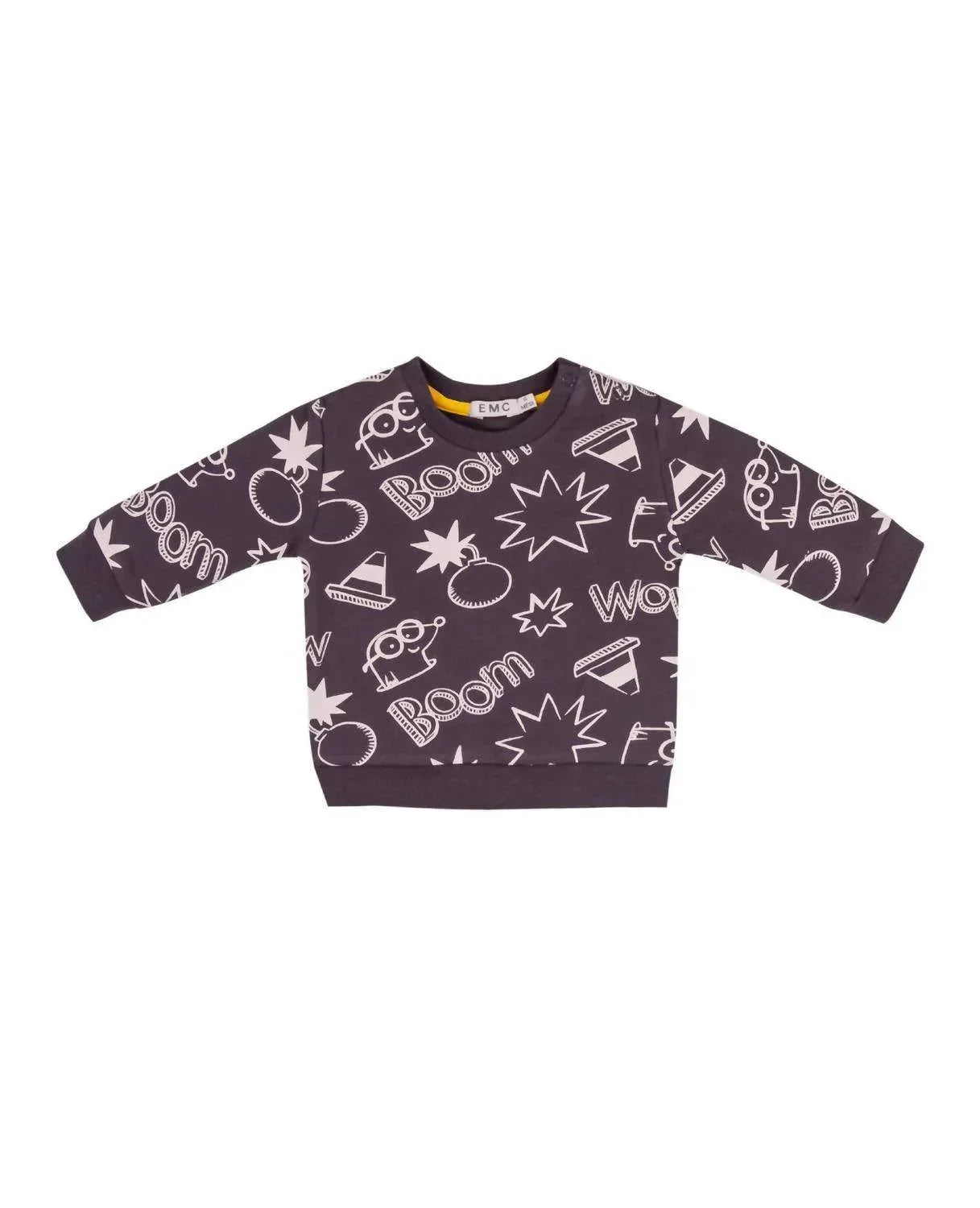Boys' Boom Printed Fleece Sweatshirt